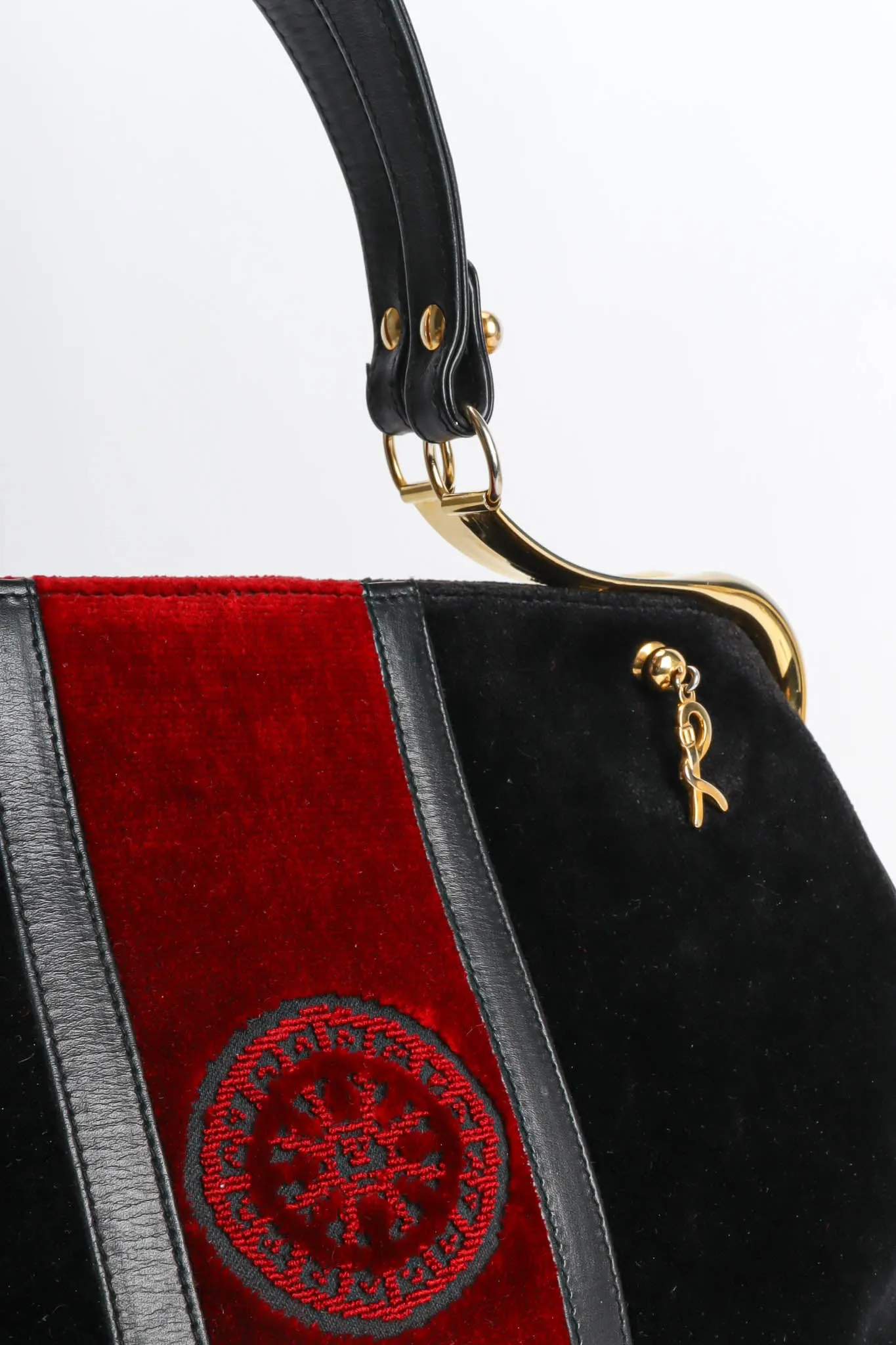 Velvet Stripe Caravel Frame Bag