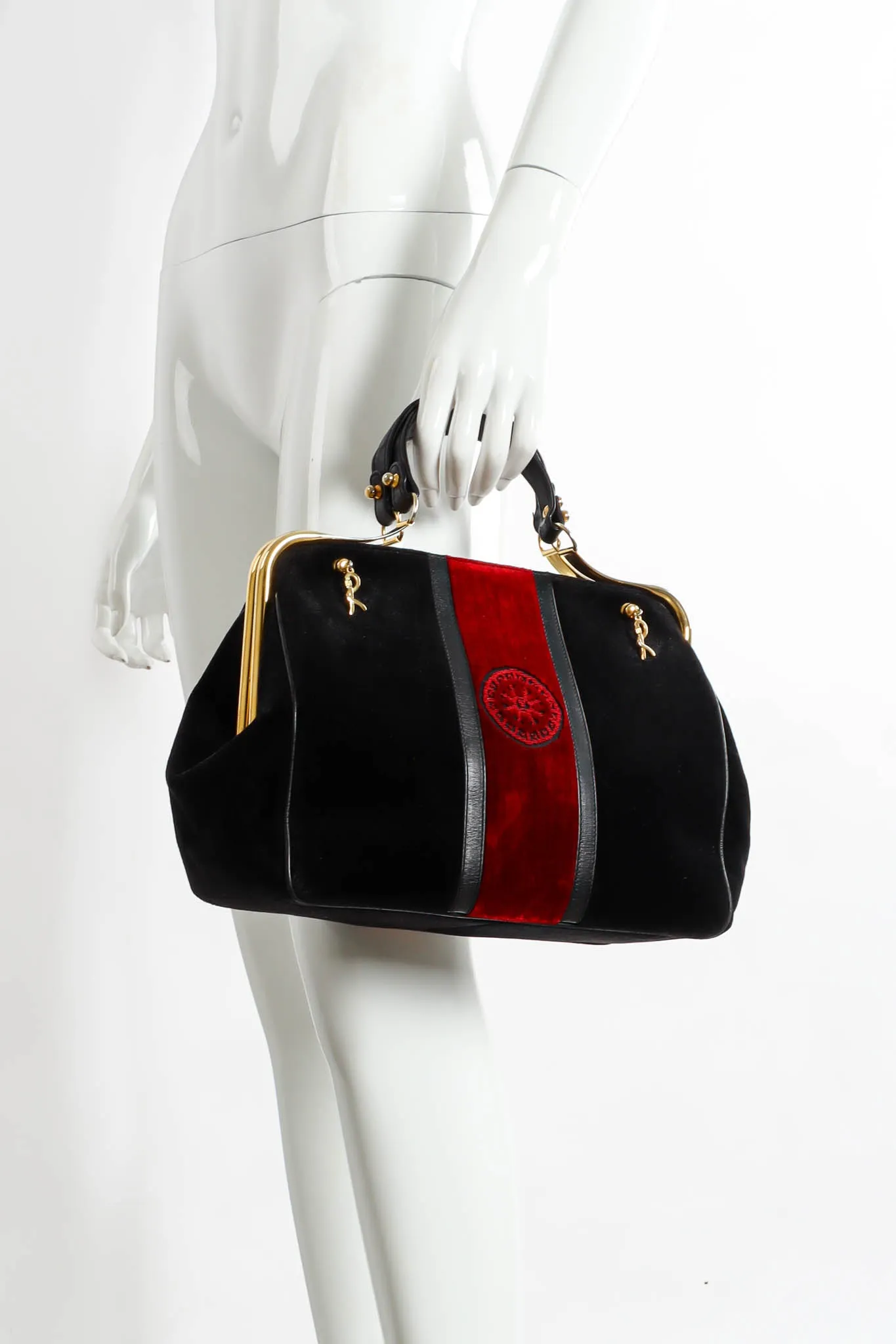 Velvet Stripe Caravel Frame Bag