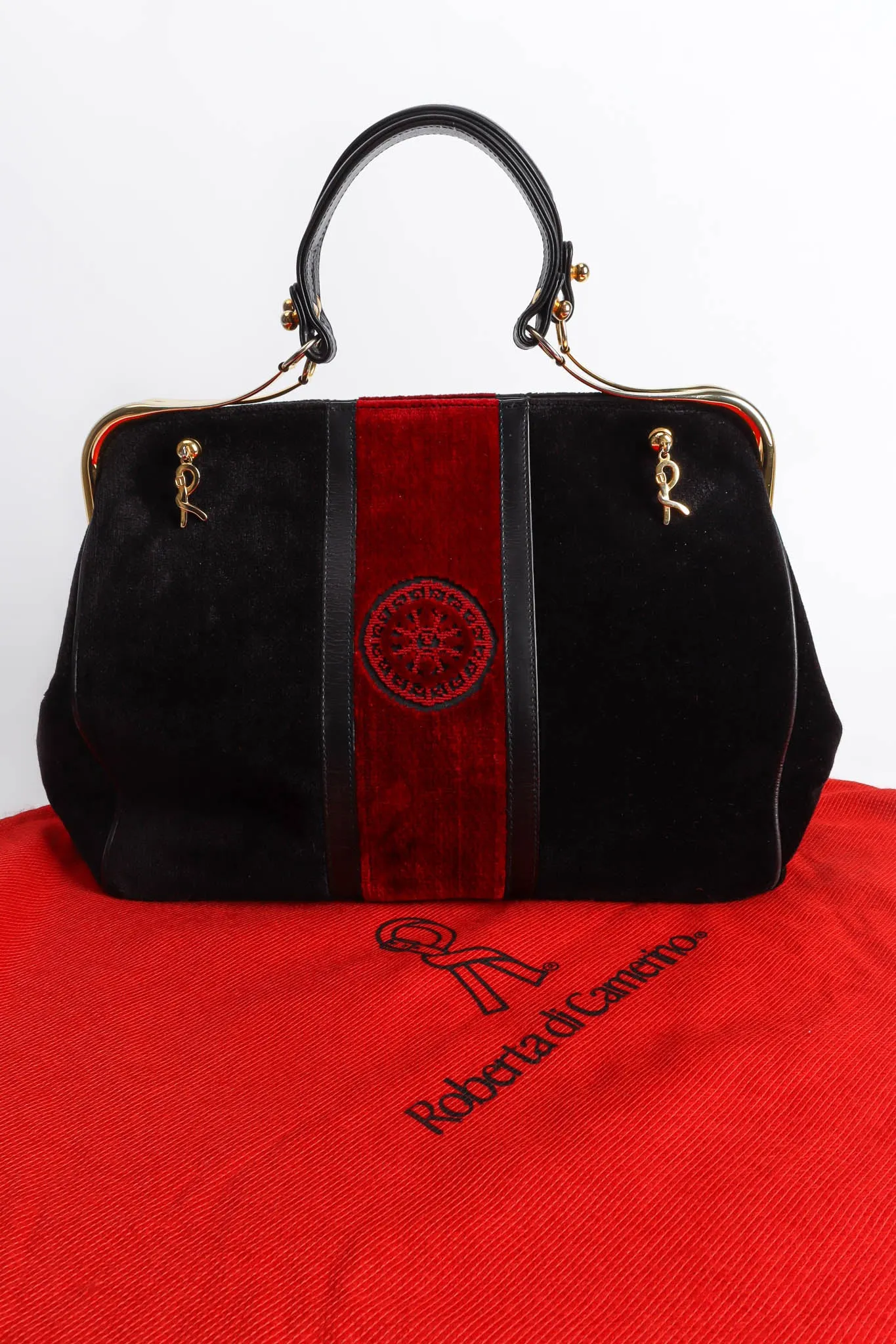 Velvet Stripe Caravel Frame Bag