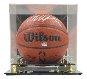 Victor Wembanyama Spurs Signed Authentic Wilson I/O Basketball Fanatics w/ Case