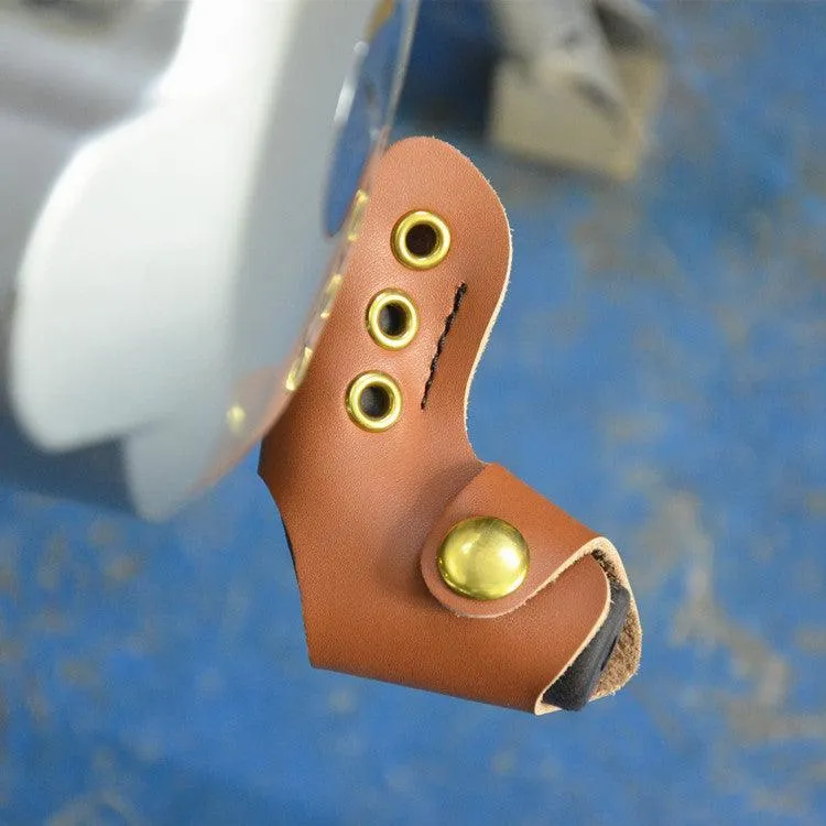 Vintage Motorcycle Leather Gear Shift Protector