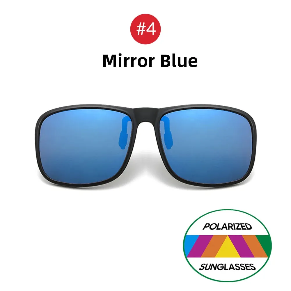 VIVIBEE Polarized Flip-Up Clip-On Sunglasses for Men