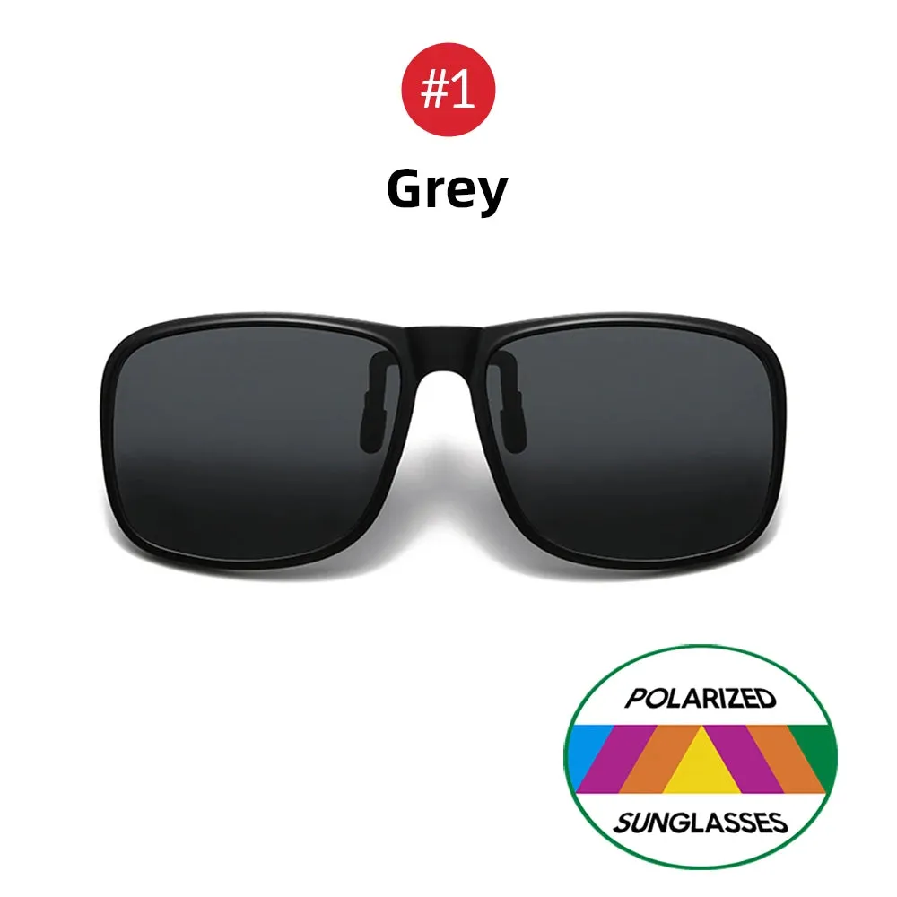 VIVIBEE Polarized Flip-Up Clip-On Sunglasses for Men