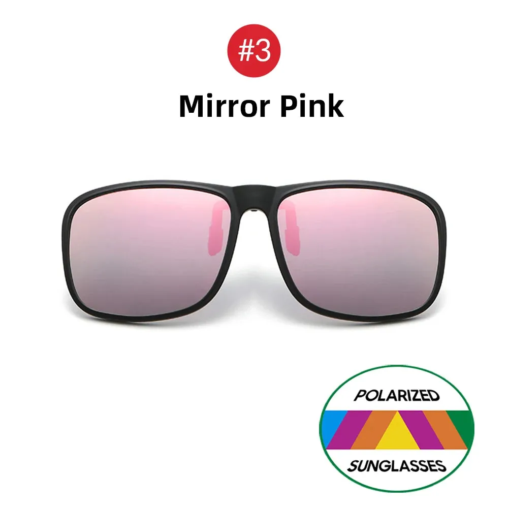 VIVIBEE Polarized Flip-Up Clip-On Sunglasses for Men