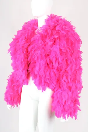 Vivid Feather Chubby Jacket