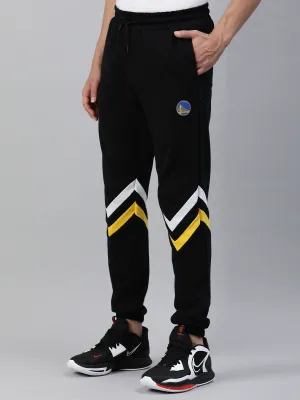 Warriors: Contrast Stripe Joggers - Black