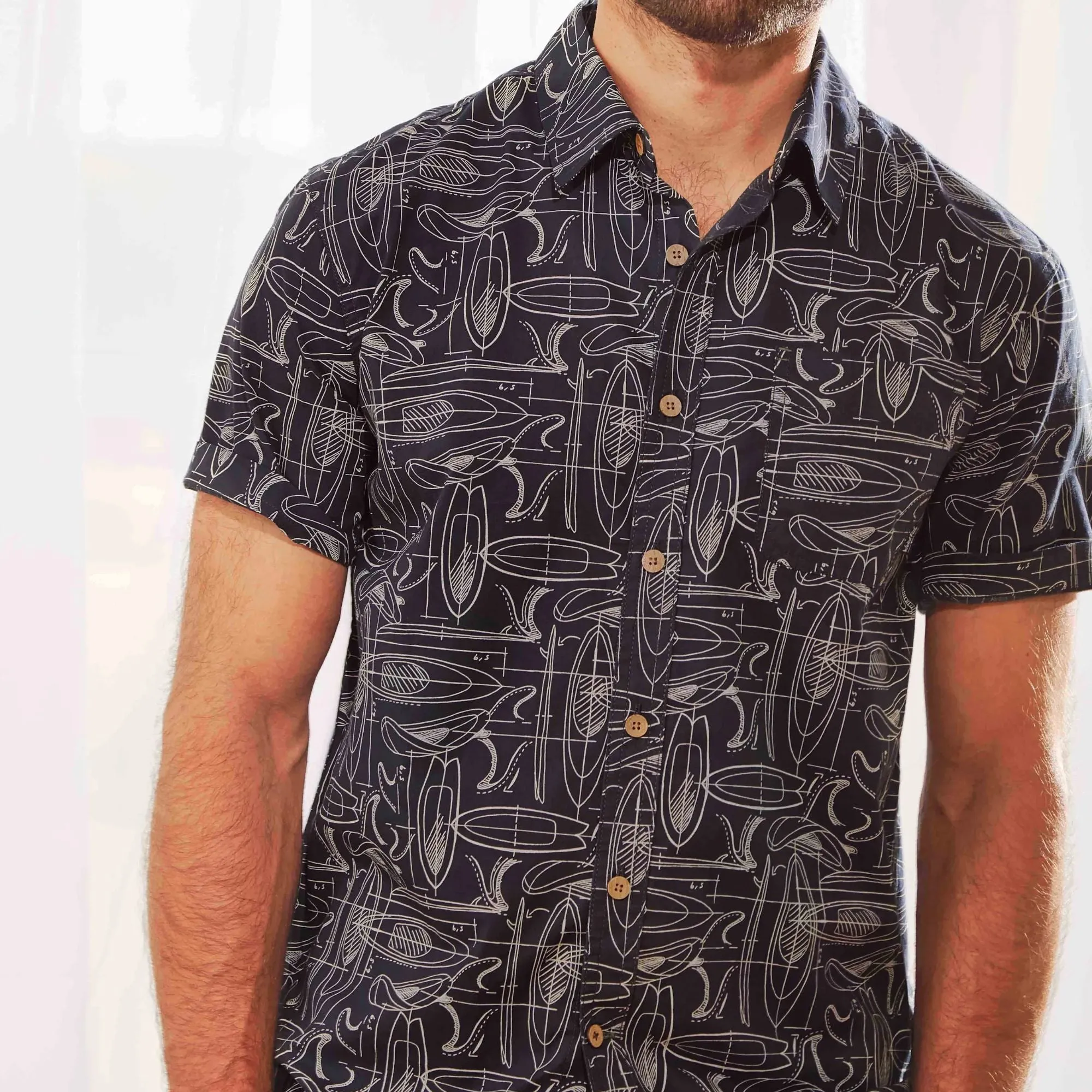 Weird Fish Short Sleeve Print Shirt