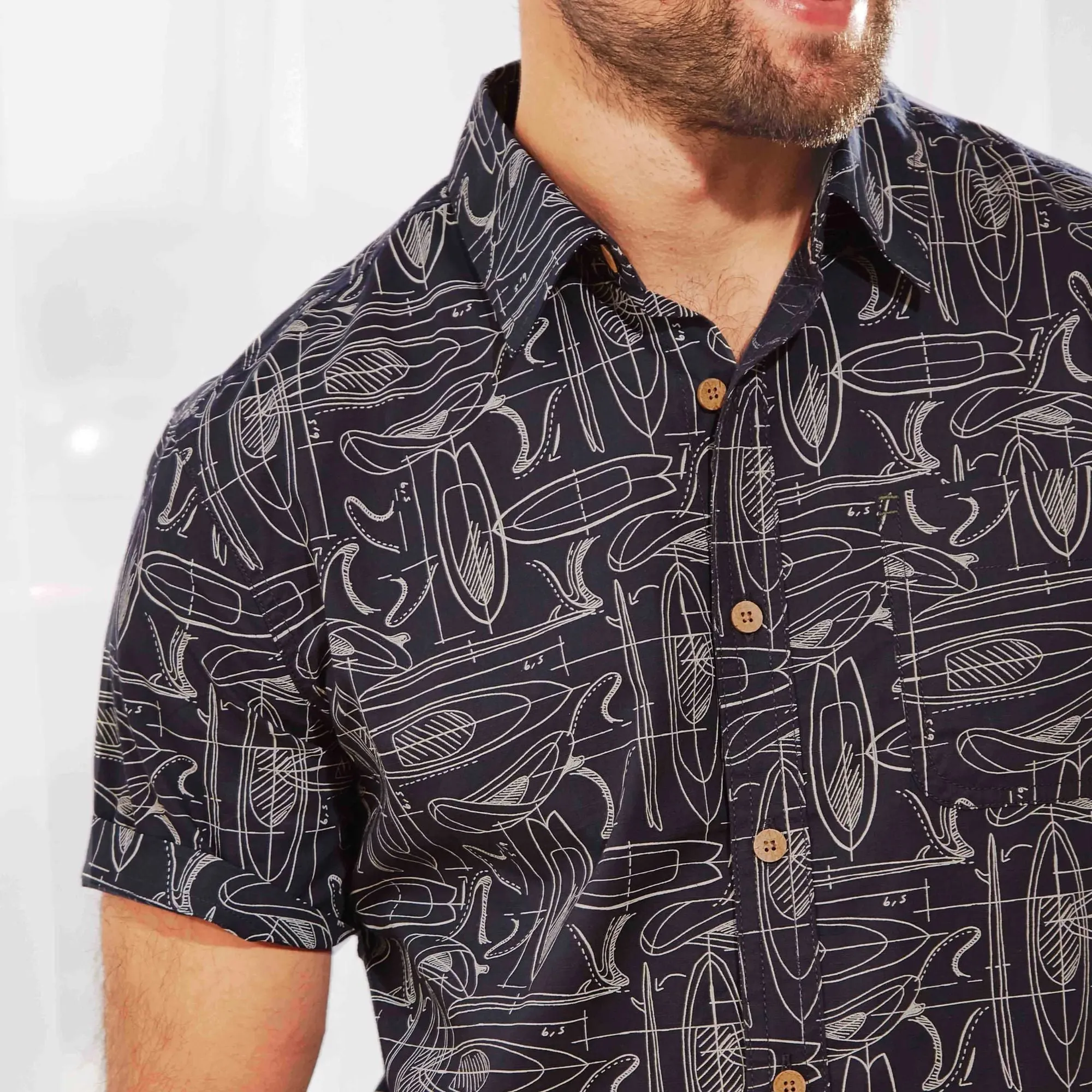 Weird Fish Short Sleeve Print Shirt