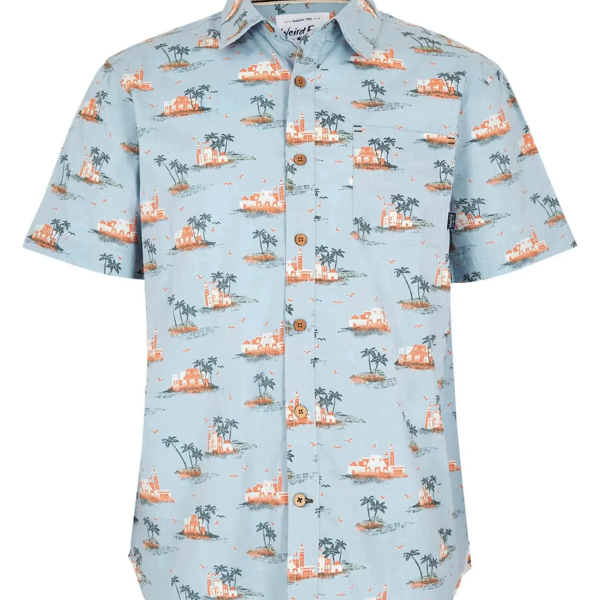 Weird Fish Short Sleeve Print Shirt