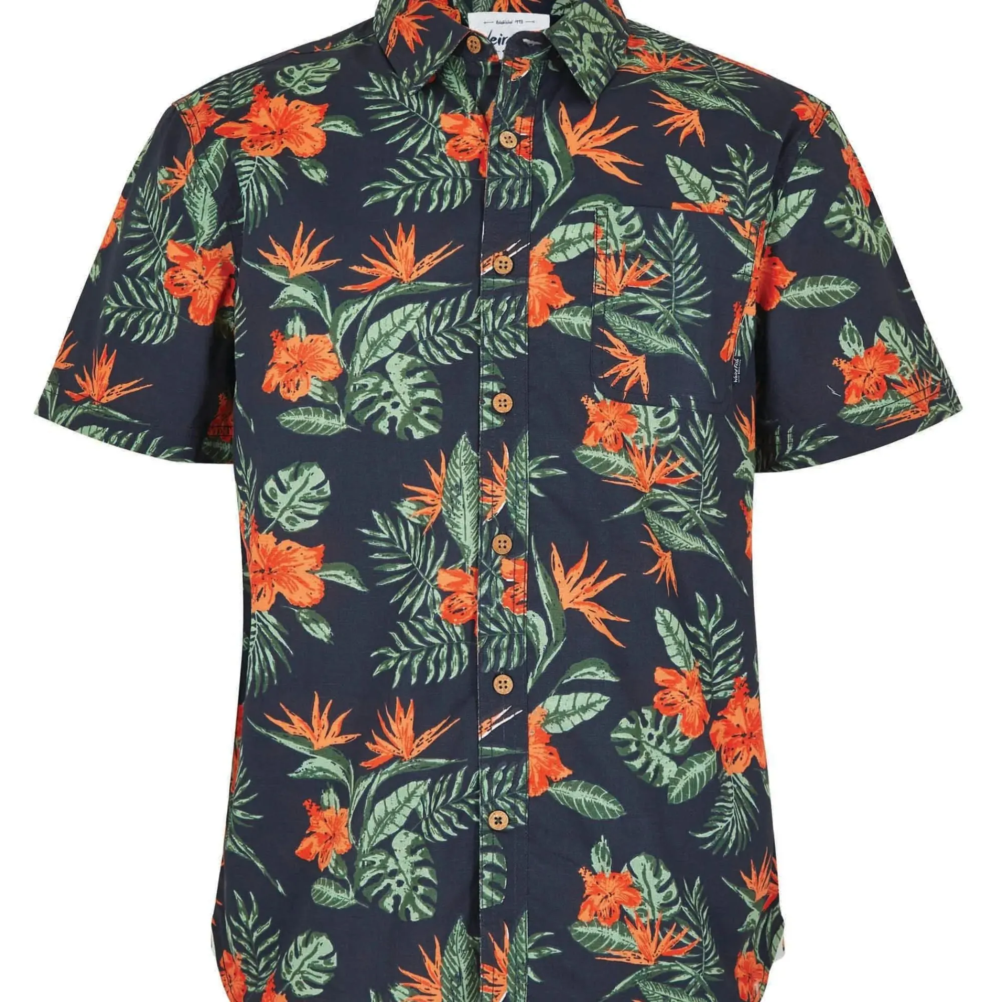 Weird Fish Short Sleeve Print Shirt