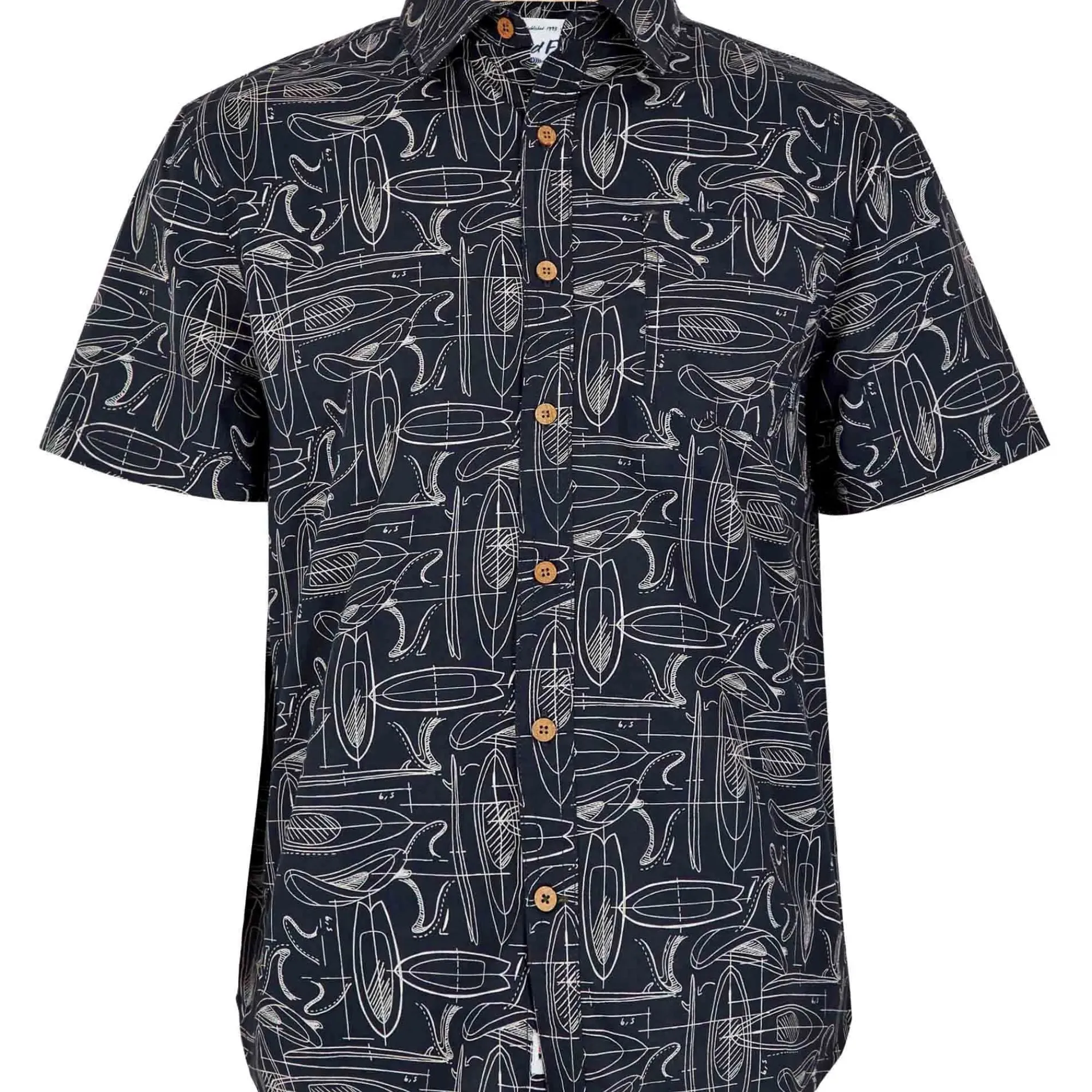 Weird Fish Short Sleeve Print Shirt