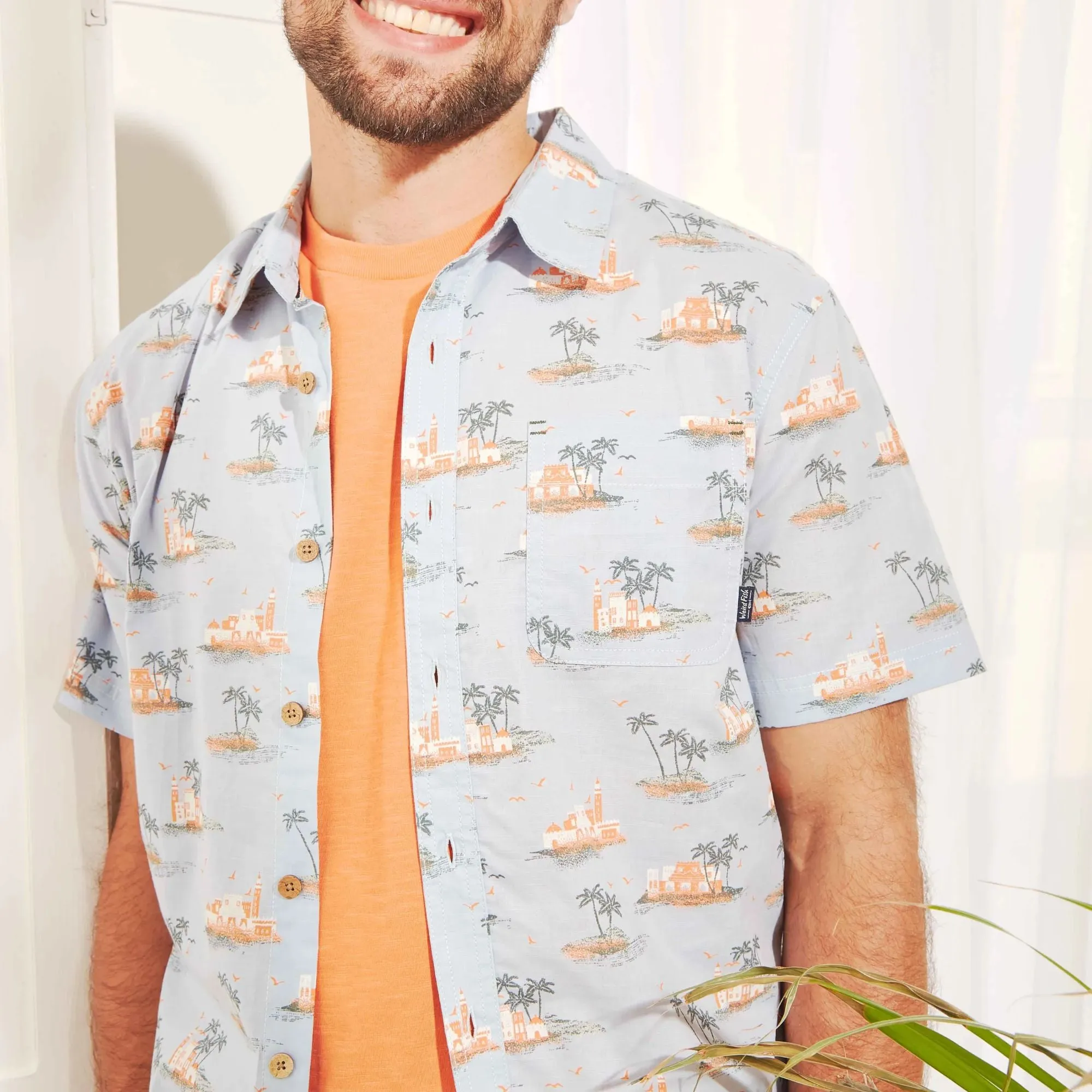 Weird Fish Short Sleeve Print Shirt