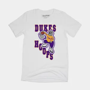 White Dunking Dukes JMU T-Shirt