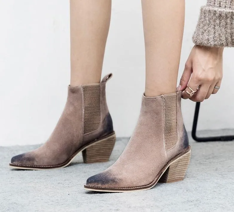 Women High heel boots Sexy Pointed Toe