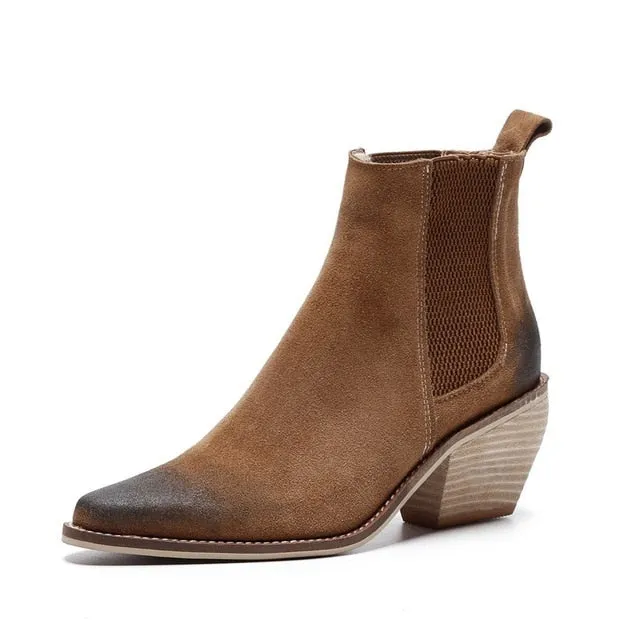 Women High heel boots Sexy Pointed Toe