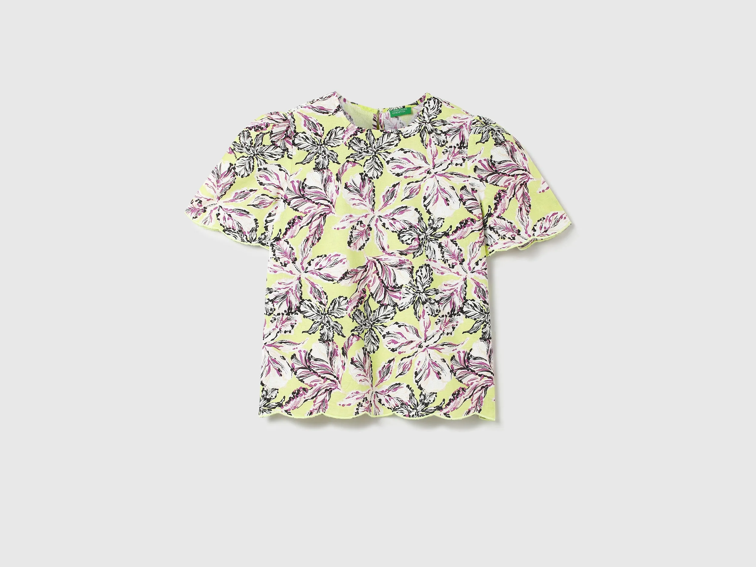 Women Printed Round Neck Top
