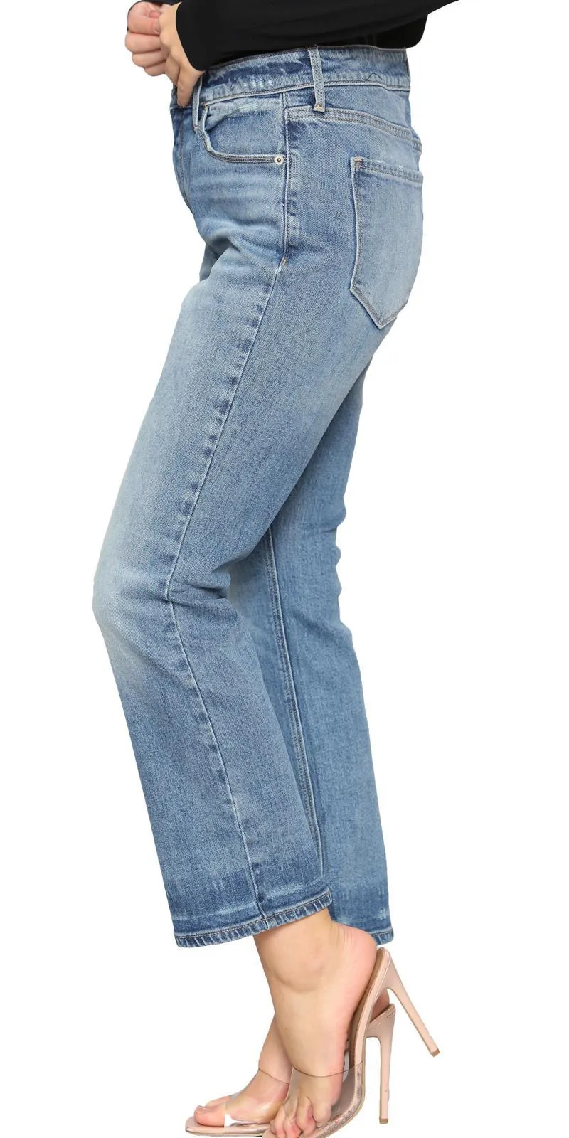 Womens Mid Blue Jeans - 0014B