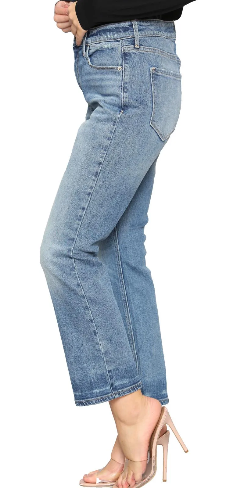 Womens Mid Blue Jeans - 0014B