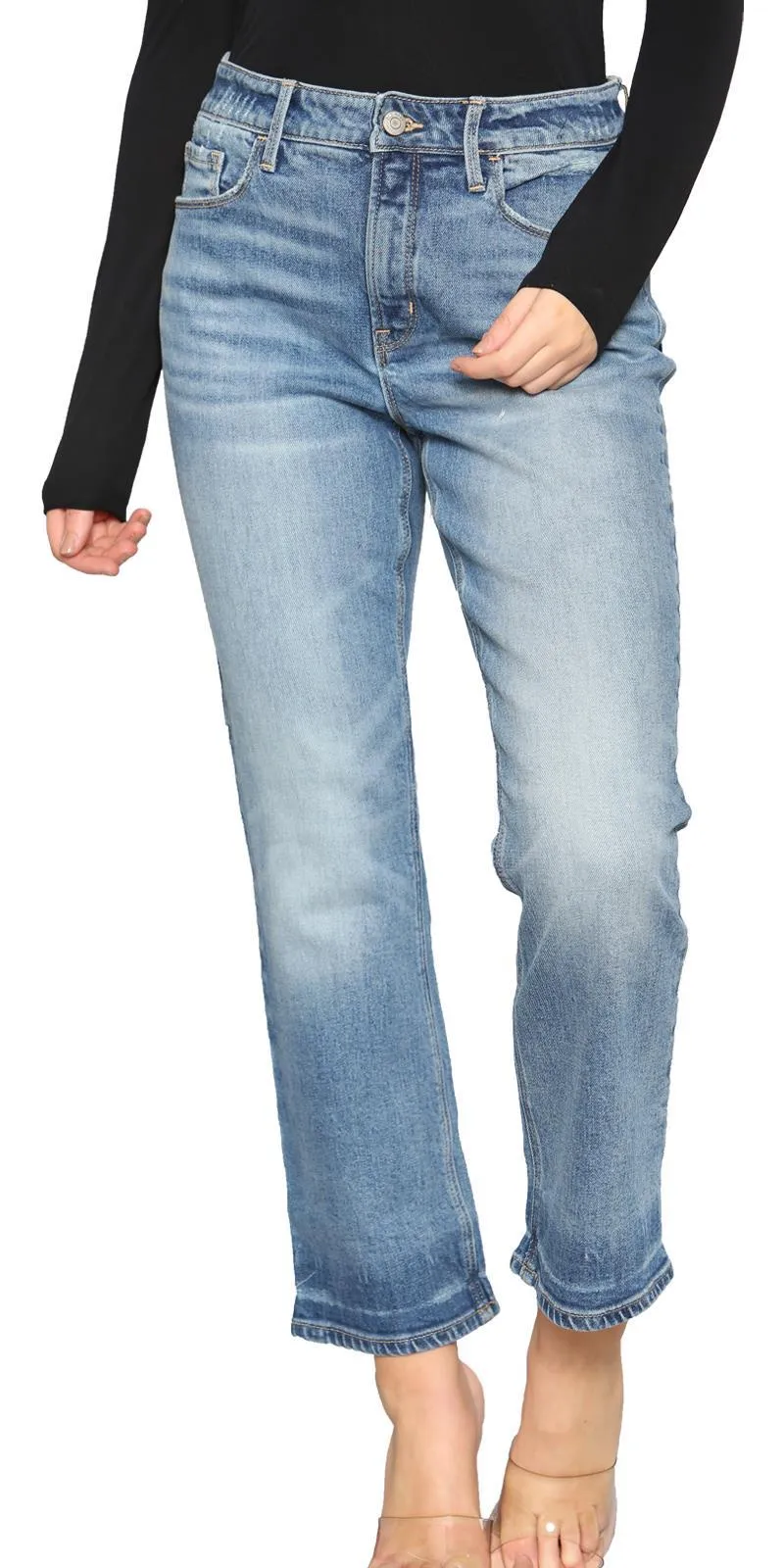 Womens Mid Blue Jeans - 0014B