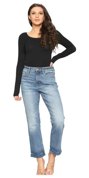 Womens Mid Blue Jeans - 0014B