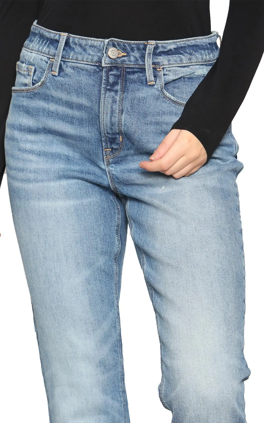 Womens Mid Blue Jeans - 0014B