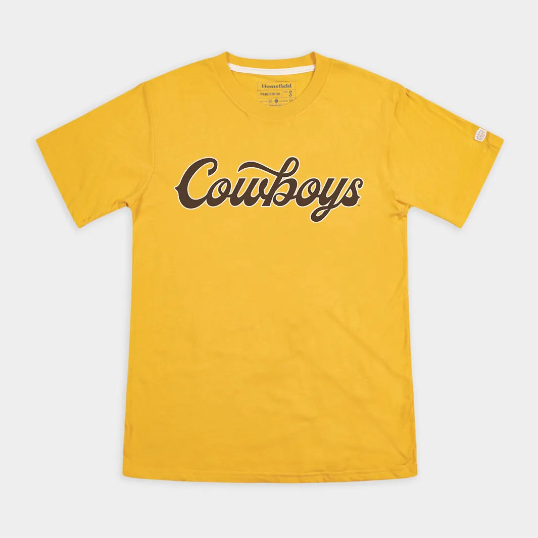Wyoming Cowboys Basketball Script Tee